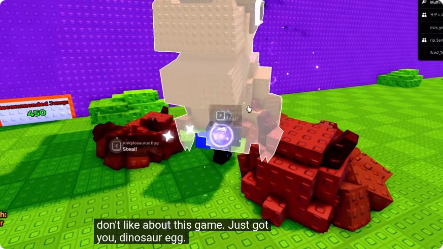 Ankylosaurus Egg guardian encounter in Jump for Animals
