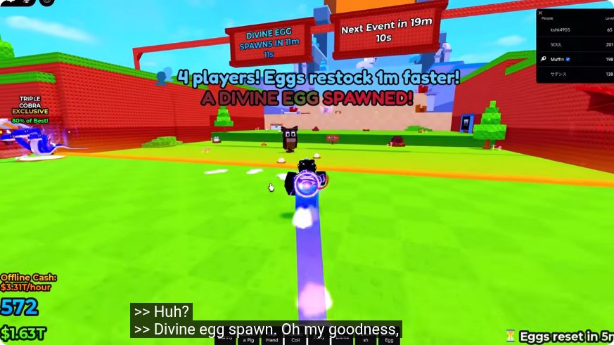 Divine Egg live spawn
